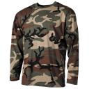 US T-Shirt langarm in der Farbe woodland