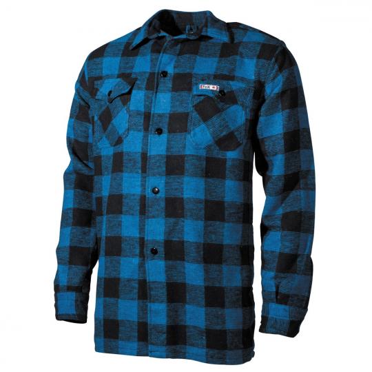 Holzfällerhemd - blau-schwarz