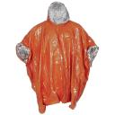 Notfall-Poncho in der Farbe orange. einseitig alubeschichtet