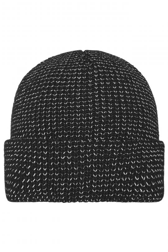 Reflective Winter Beanie - black