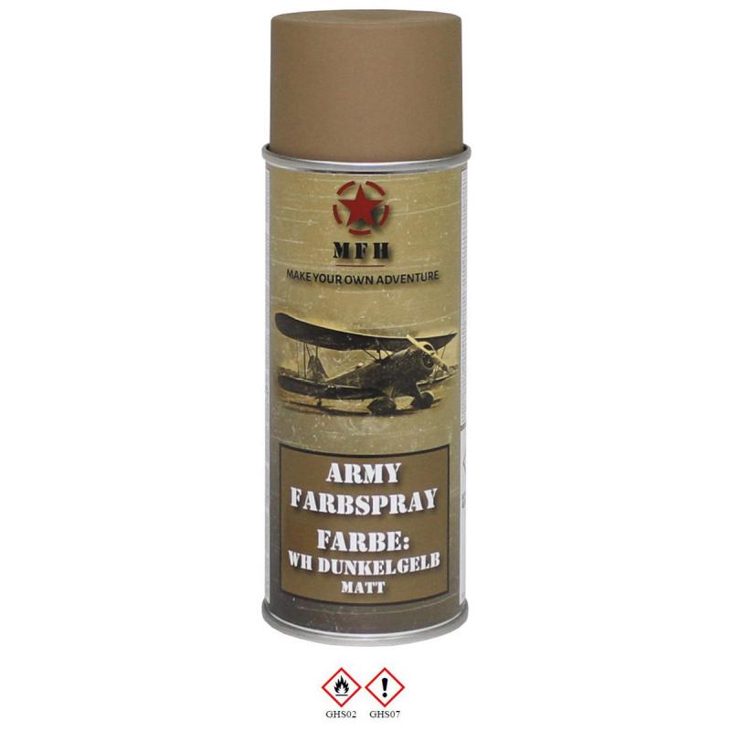 ARMY Farbspraydose in der Farbe WH Dunkelgelb matt