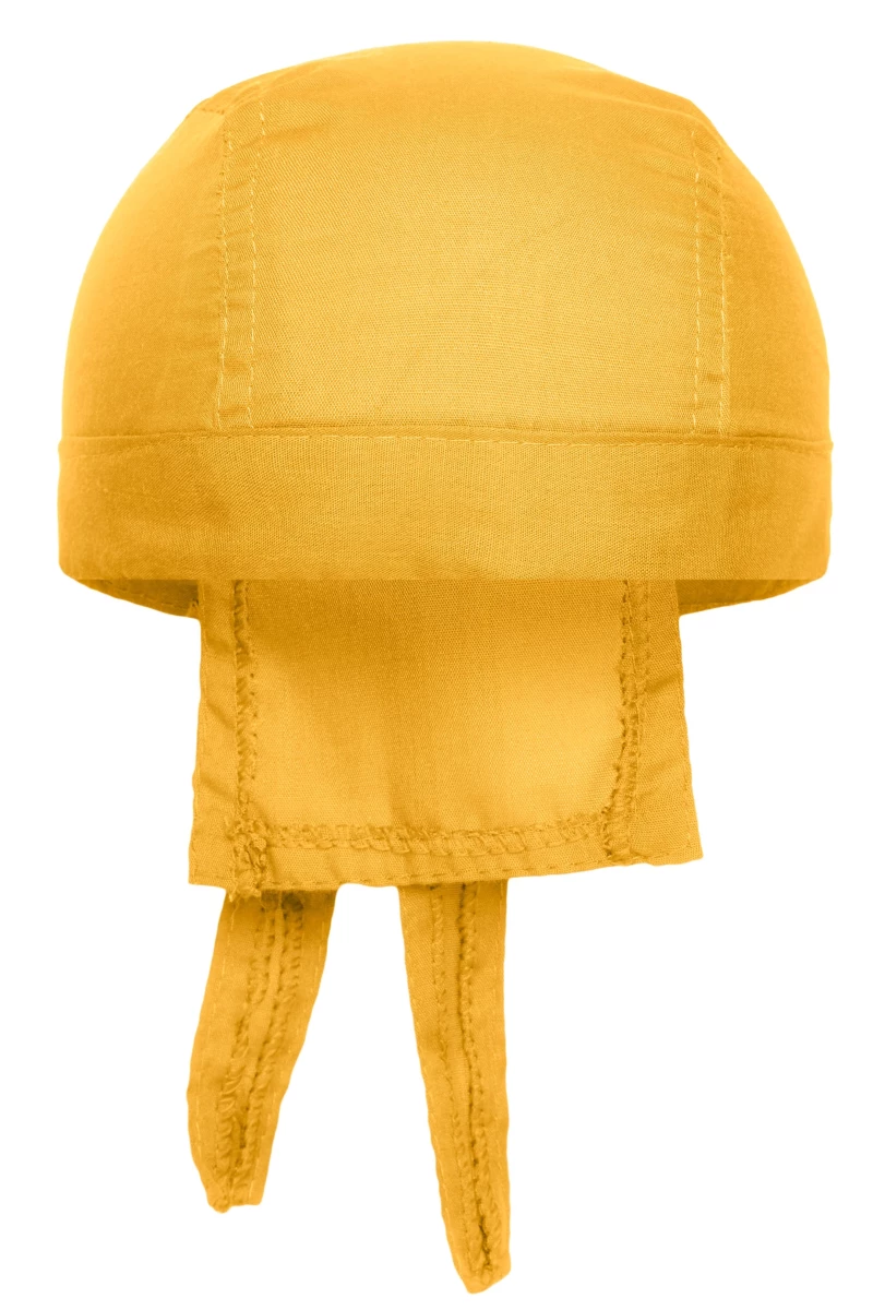 Bandana Hat in der Farbe gold-yellow. Traniges Kopftuch, im Nacken zum binden
