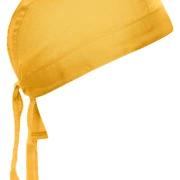Bandana Hat in der Farbe gold-yellow. Traniges Kopftuch, im Nacken zum binden