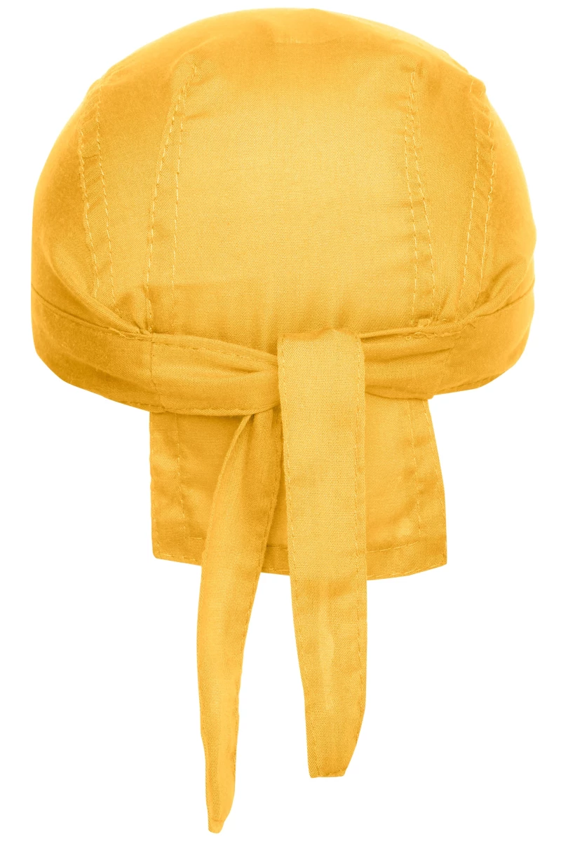 Bandana Hat in der Farbe gold-yellow. Traniges Kopftuch, im Nacken zum binden