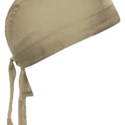 Bandana Hat in der Farbe khaki. Trendiges Kopftuch , im Nacken zum binden
