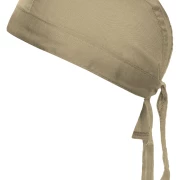 Bandana Hat in der Farbe khaki. Trendiges Kopftuch , im Nacken zum binden