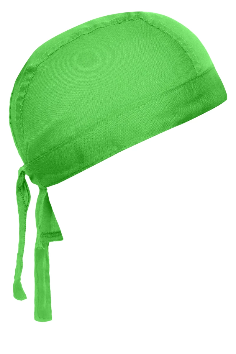 Bandana Hat in der Farbe lime-green. Trendiges Kopftuch, im Nacken zum binden