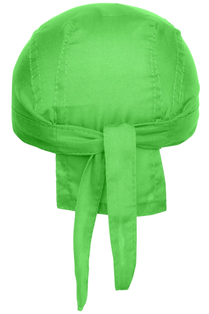 Bandana Hat in der Farbe lime-green. Trendiges Kopftuch, im Nacken zum binden
