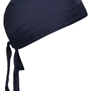 Bandana Hat in der Farbe navy. Trendiges Kopftuch , im Nacken zum binden