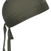 Bandana Hat in der Farbe olive. Trendiges Kopftuch , im Nacken zum binden