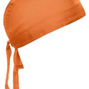 Bandana Hat in der Farbe orange. Trendiges Kopftuch , im Nacken zum binden