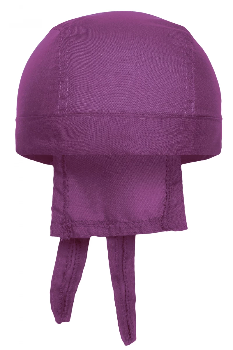 Bandana Hat in der Farbe purple. Trendiges Kopftuch , im Nacken zum binden