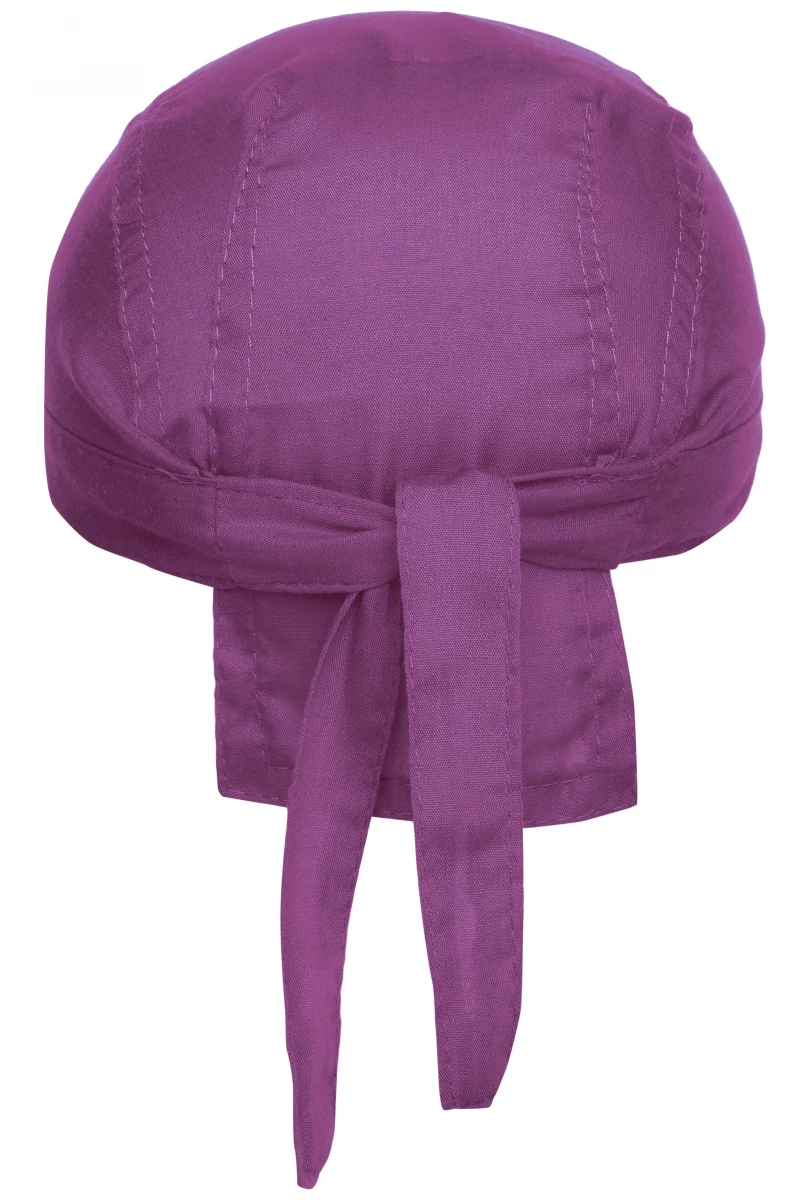 Bandana Hat in der Farbe purple. Trendiges Kopftuch , im Nacken zum binden