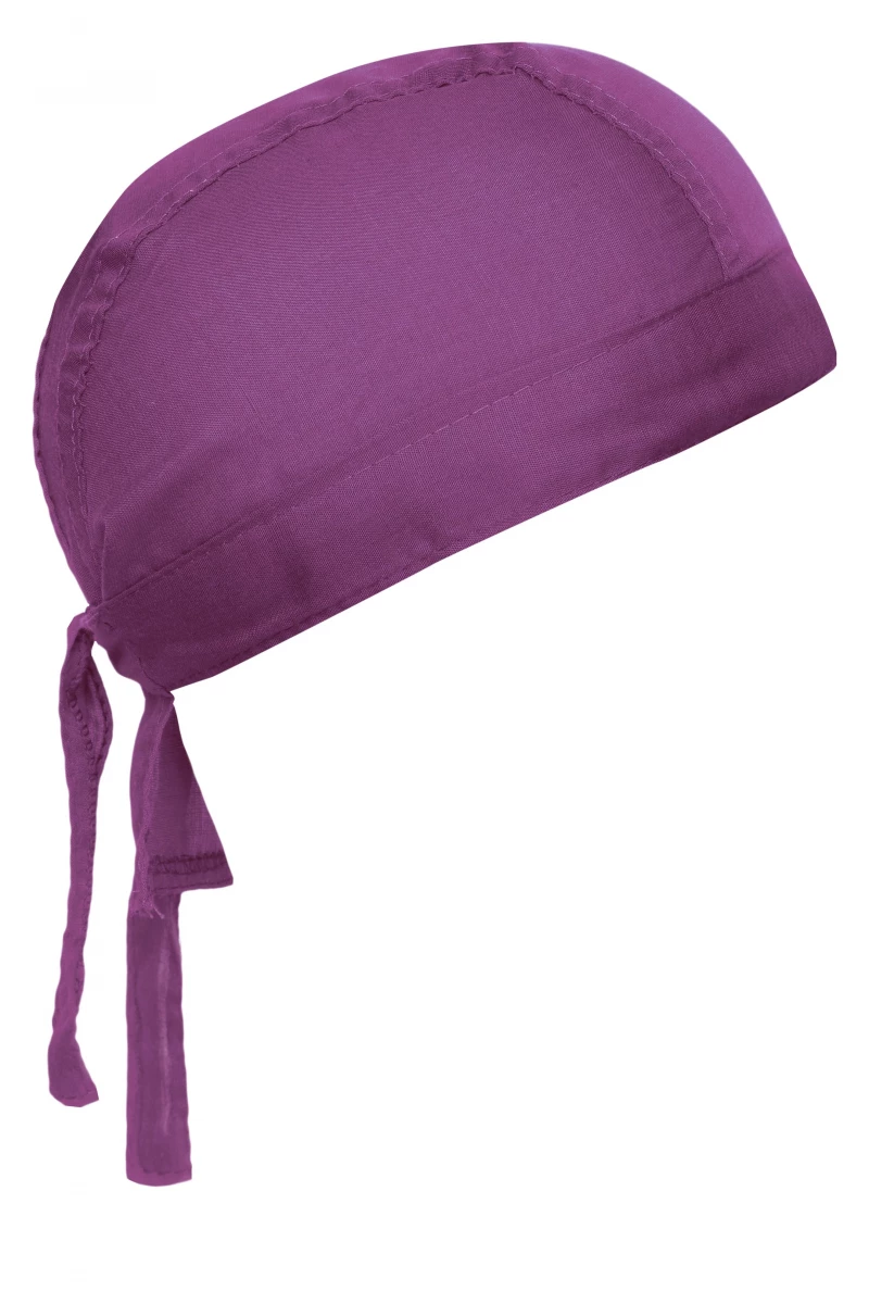 Bandana Hat in der Farbe purple. Trendiges Kopftuch , im Nacken zum binden