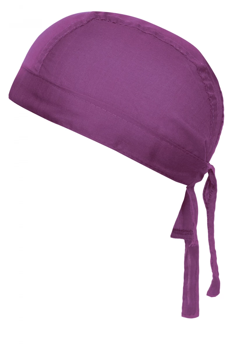 Bandana Hat in der Farbe purple. Trendiges Kopftuch , im Nacken zum binden