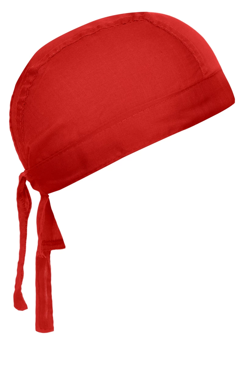 Bandana Hat in rot. Trendiges Kopftuch , im Nacken zum binden