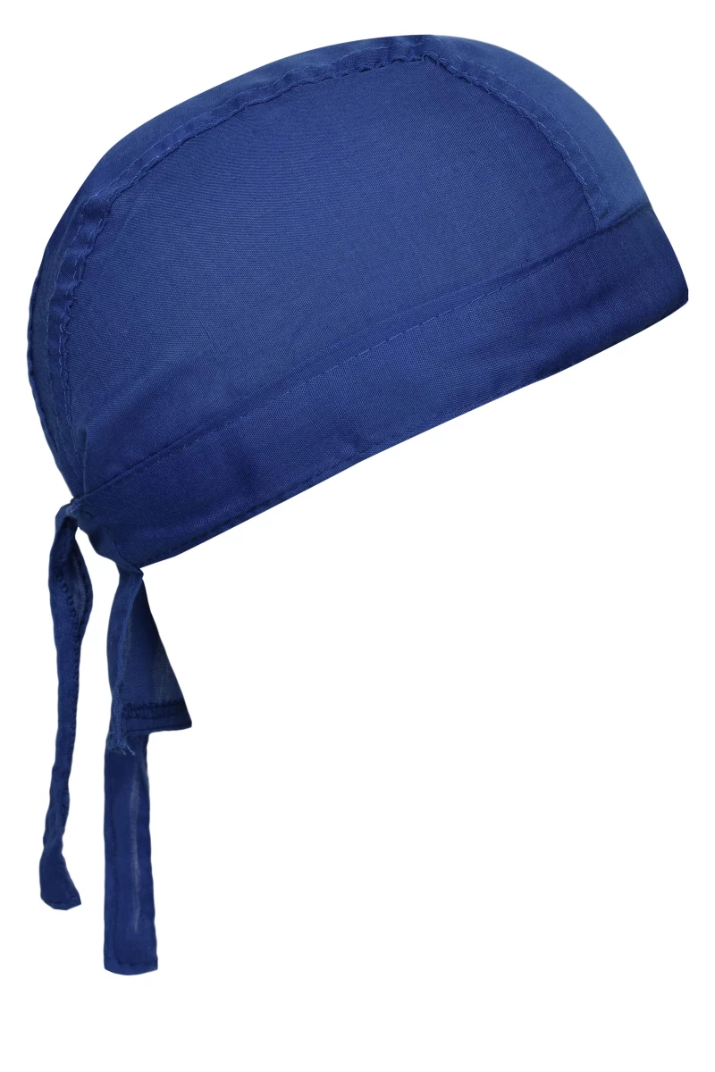 Bandana Hat in der Farbe royal blau. Trendiges Kopftuch , im Nacken zum binden