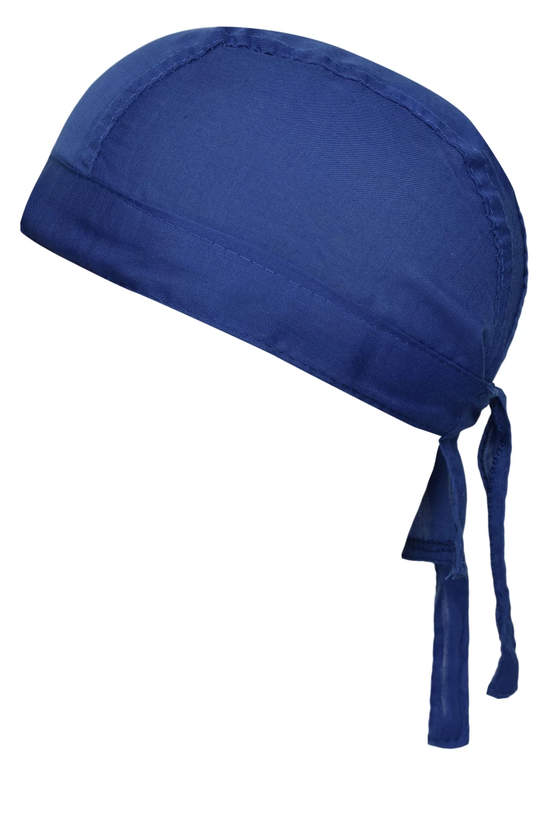 Bandana Hat in der Farbe royal blau. Trendiges Kopftuch , im Nacken zum binden