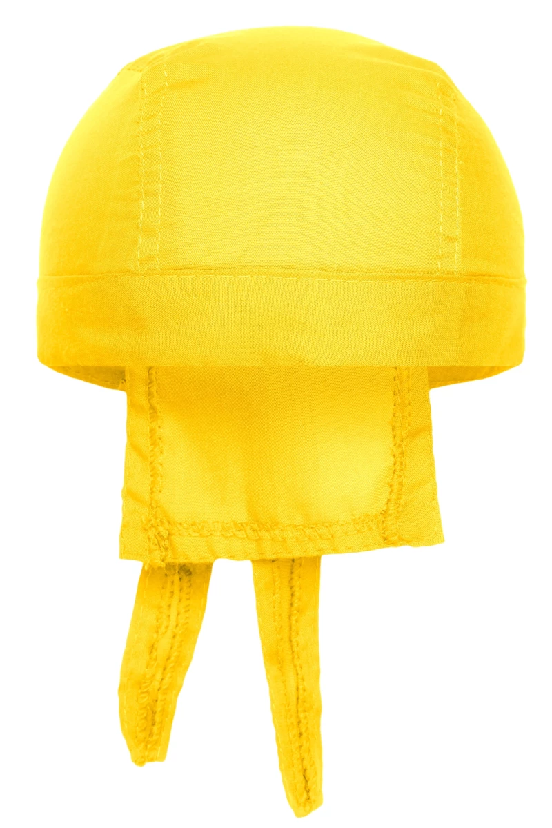 Bandana Hat in der Farbe sun-yellow. Trendiges Kopftuch , im Nacken zum binden