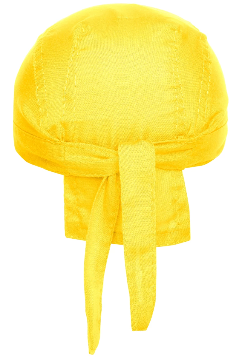 Bandana Hat in der Farbe sun-yellow. Trendiges Kopftuch , im Nacken zum binden