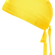 Bandana Hat in der Farbe sun-yellow. Trendiges Kopftuch , im Nacken zum binden