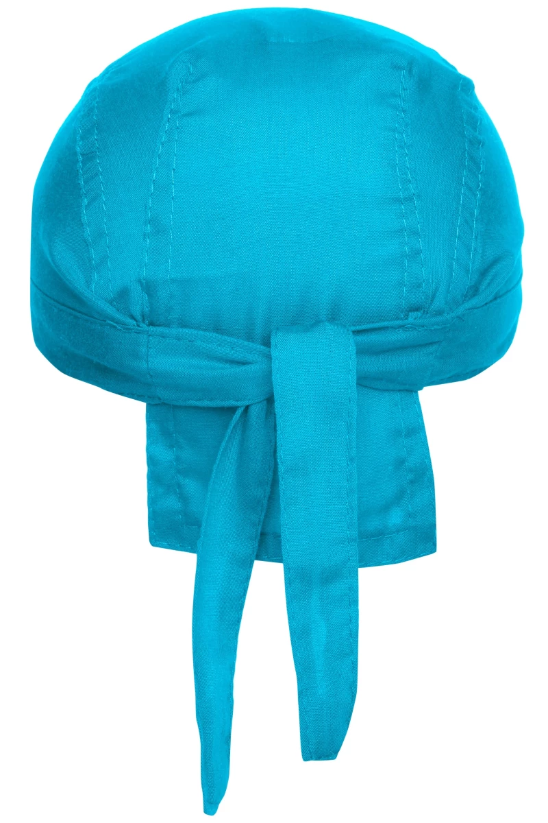 Bandana Hat in der Farbe turquoise. Trendiges Kopftuch , im Nacken zum binden