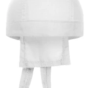 Bandana Hat in der Farbe weiß. Trendiges Kopftuch, im Nacken zum binden.