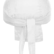 Bandana Hat in der Farbe weiß. Trendiges Kopftuch, im Nacken zum binden.