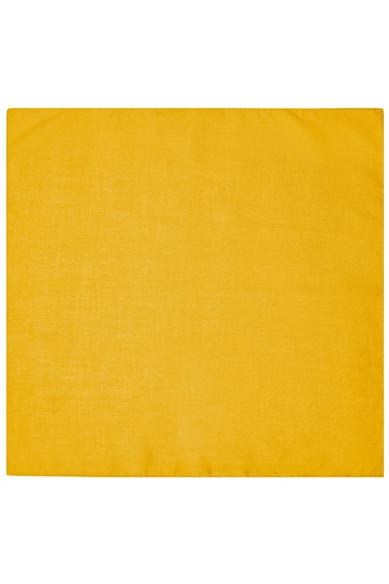 Bandana Tuch in der Farbe gold-yellow. Multifunktionelles Viereck-Tuch