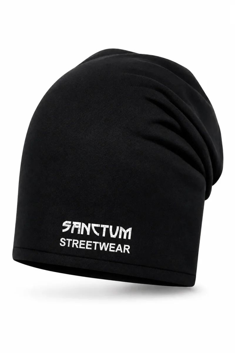 Sanctum Streetwear Cotton Beanie black - Frameless