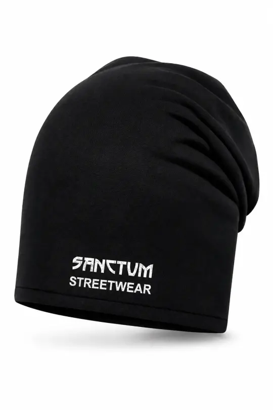 Sanctum Streetwear Cotton Beanie Frameless - black