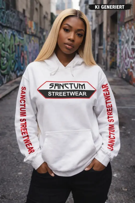 Sanctum Streetwear Hoodie - white