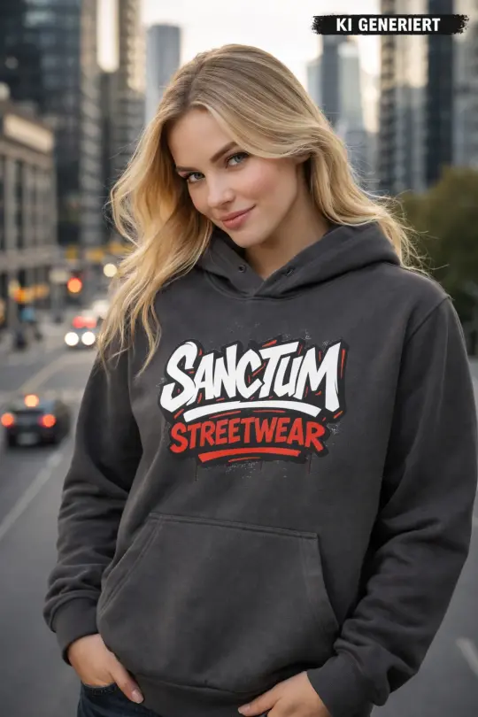 Sanctum Streetwear Hoodie Graffiti - graphite