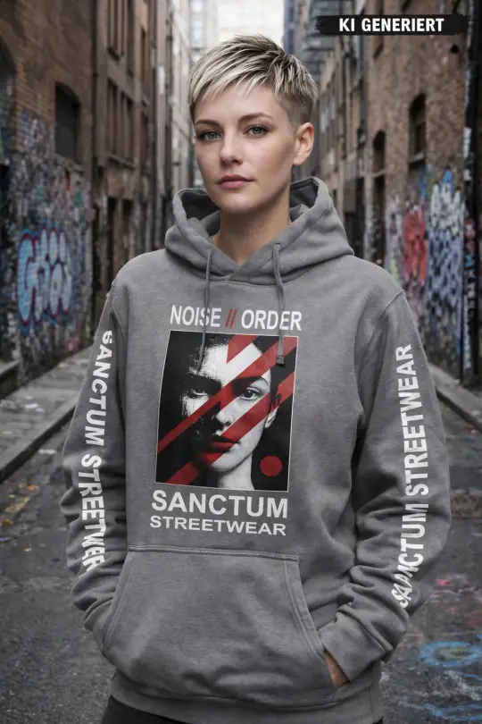 Sanctum Streetwear Hoodie Noise // Order - dark-grey