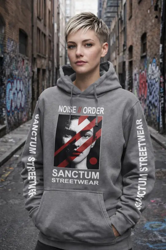 Sanctum Streetwear Hoodie Noise // Order - dark-grey