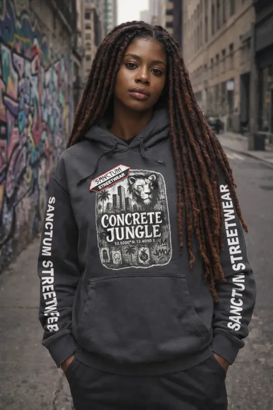 Sanctum Streetwear Hoodie Concrete Jungle - graphite