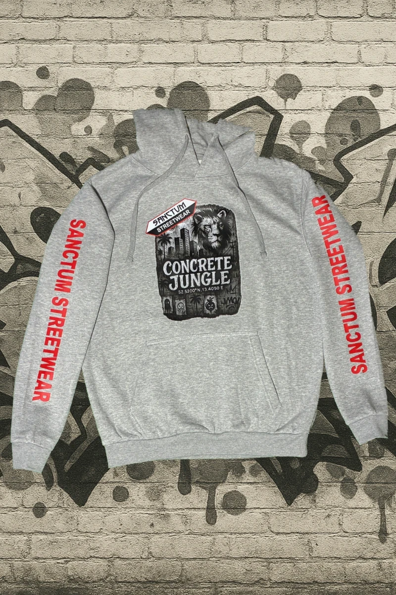 Sanctum Streetwear Hoodie grey-heather - Concrete Jungle