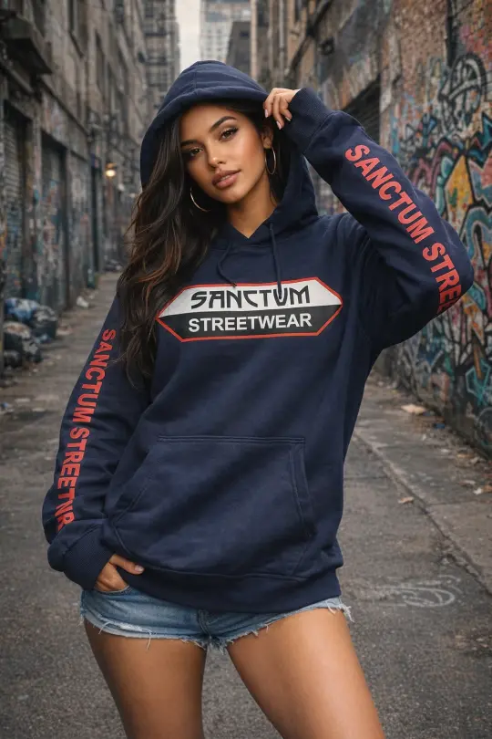 Sanctum Streetwear Hoodie - navy