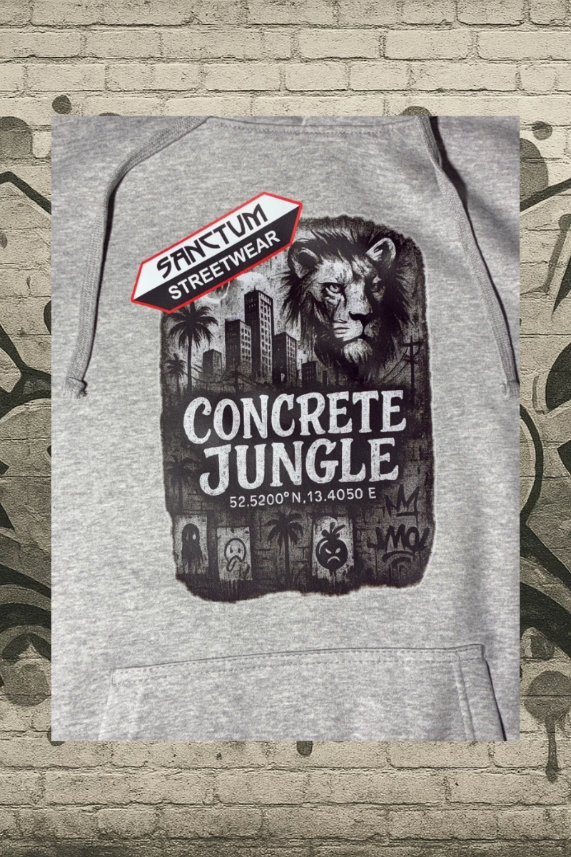 Sanctum Streetwear Hoodie grey-heather - Concrete Jungle