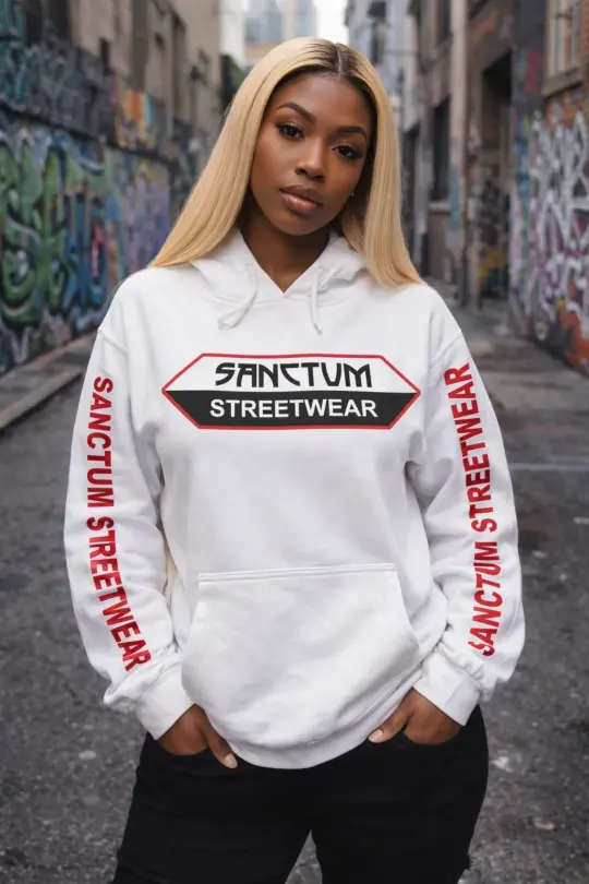 Sanctum Streetwear Hoodie - white