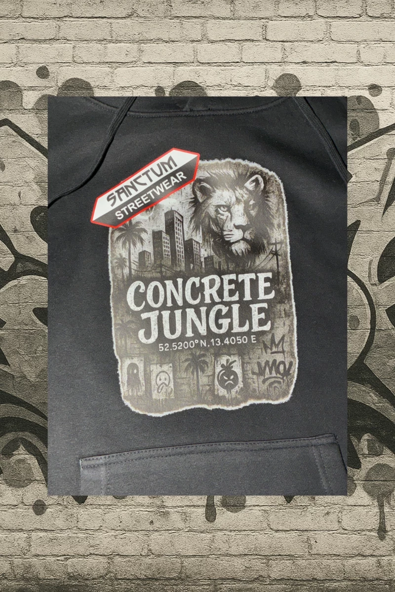 Sanctum Streetwear Hoodie black - Concrete Jungle