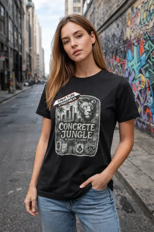 Sanctum Streetwear T-Shirt Concrete Jungle - black