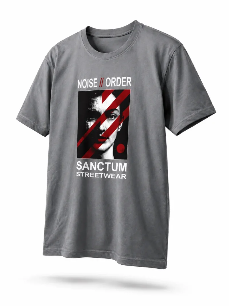 Sanctum Streetwear  T-Shirt Noise // Order - dark-grey  Dieses Rundhals T-Shirt überzeugt durch seinen zeitlosen Schnitt und dem hohen Tragekomfort.    Klassischer Rundhalsausschnitt  Single Jersey    Material: 100% Baumwolle  Oberstoff ( 180g/ m²)