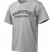 Sanctum Streetwear  T-Shirt College Style - grey-heather  Dieses Rundhals T-Shirt überzeugt durch seinen zeitlosen Schnitt und dem hohen Tragekomfort.    Klassischer Rundhalsausschnitt  Single Jersey    Material: 100% Baumwolle  Oberstoff ( 180g/ m²)