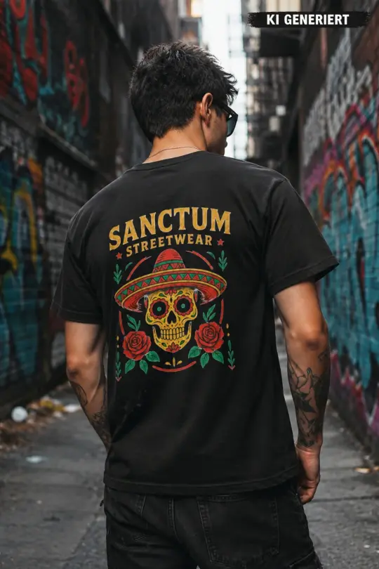 Sanctum Streetwear T-Shirt Sombrero - black